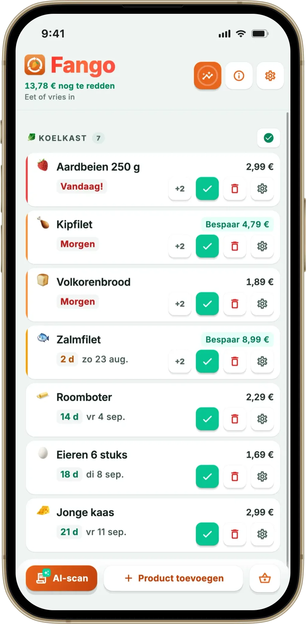 Fango koelkastapp