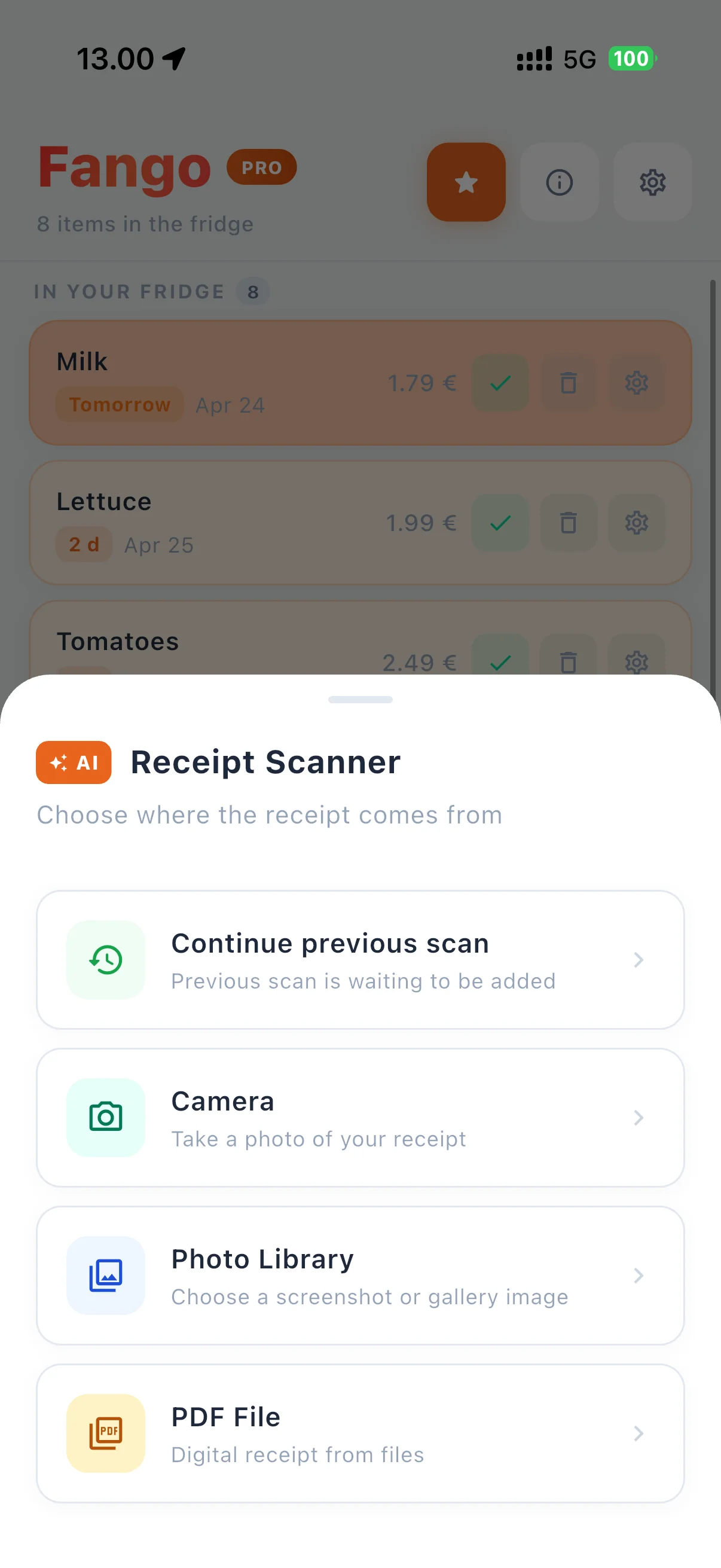 Fango KI-Belegscanner